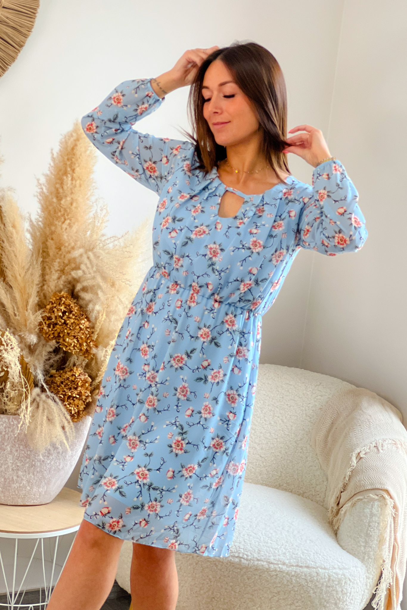 Robe Mauricette Bleu