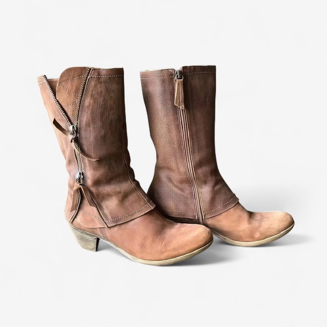 Anerisse™ - Bottes d’hiver pour femme en cuir imperméable au style intemporel