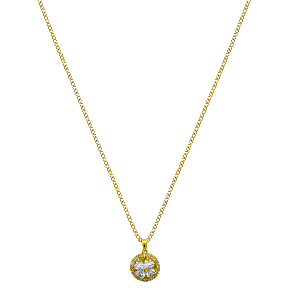 Élodie Lavin® | Chaîne Rotating Blossom plaquée or 18 carats
