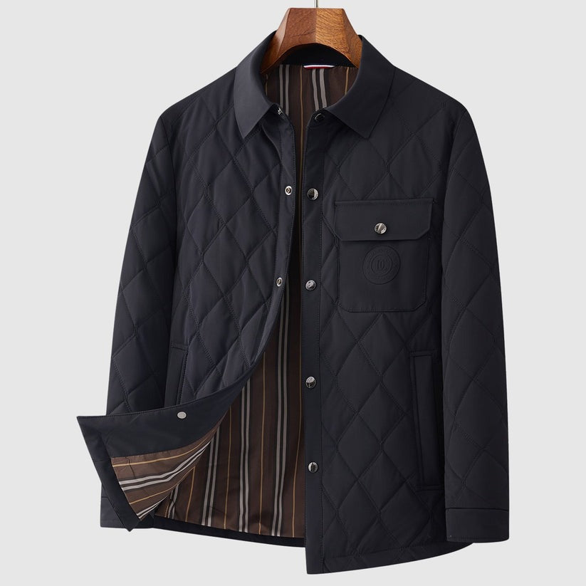 Veste chic matelassée surpiquée