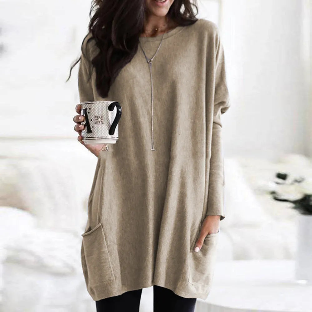 Pauline Laurent | Un pull long et douillet