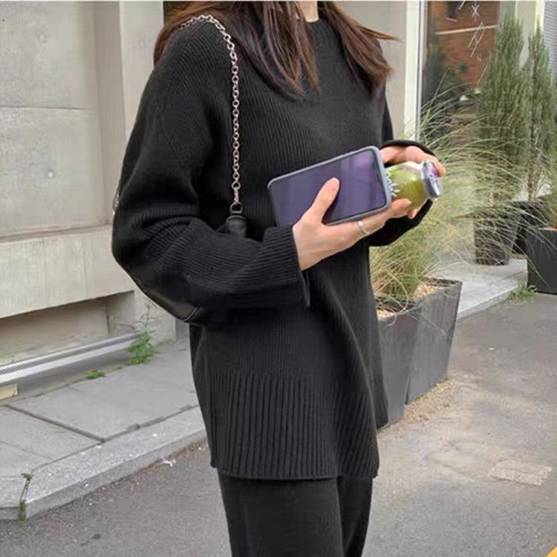 Ensemble Décontracté Pull Ample Et Pantalon Stylé pour Femme