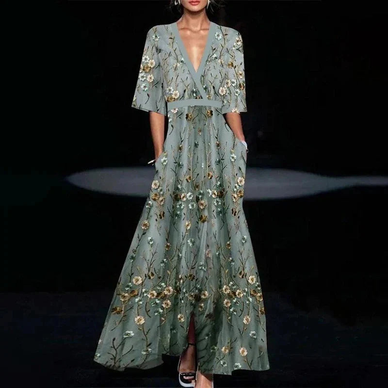 Capucine™ | Robe Longue Fleurie