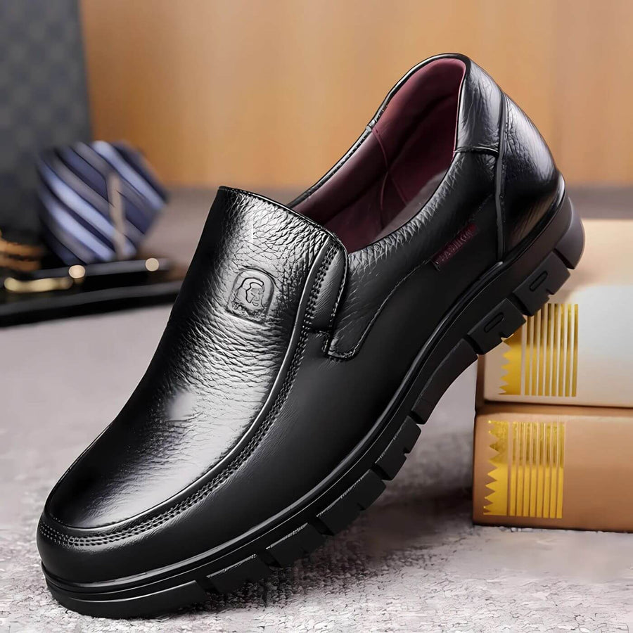 Chaussures Plates En Cuir Antidérapantes Élégantes Pour Homme