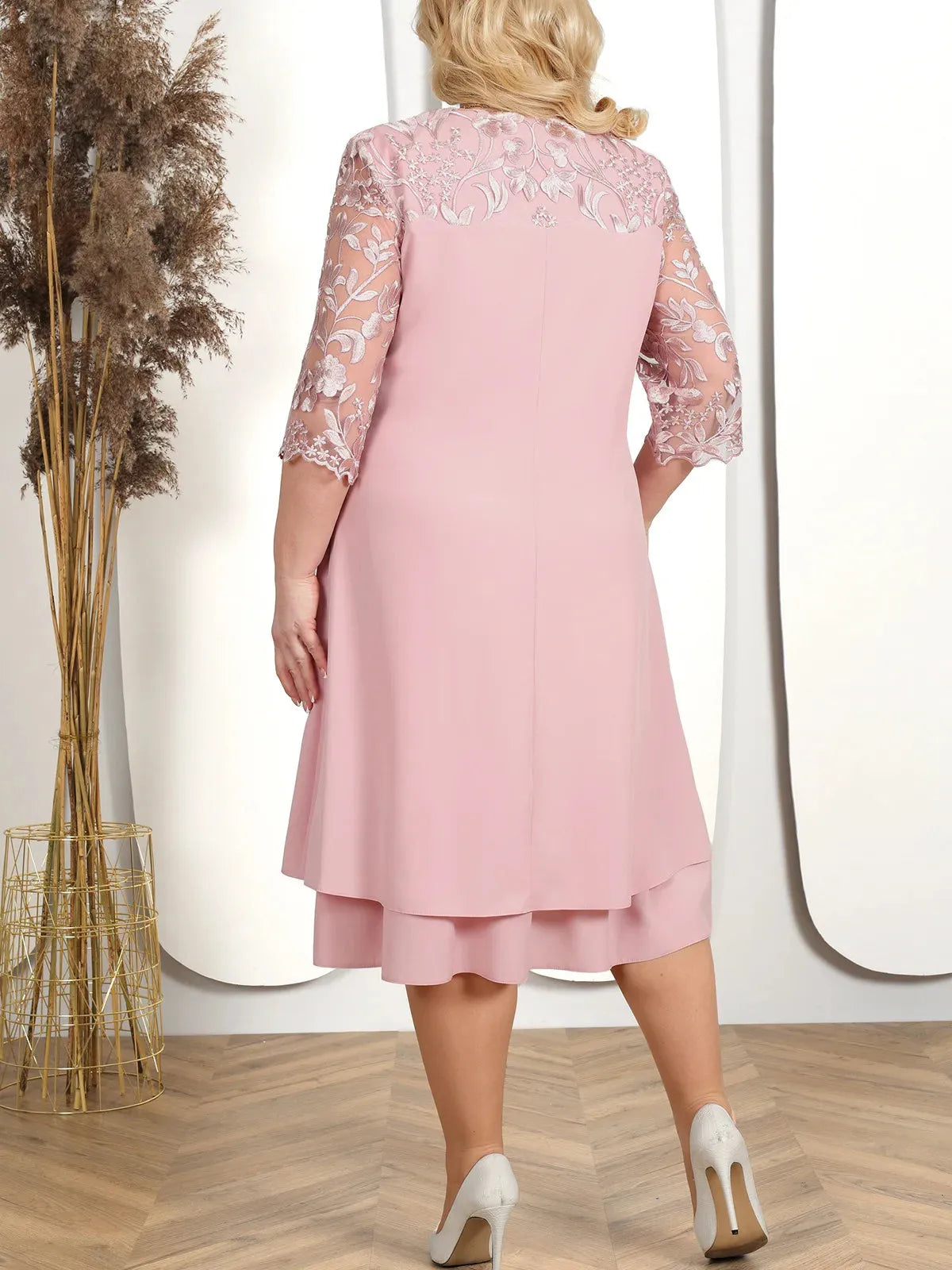 Sophie Paris® I Plus Size Robe à fleurs brodées