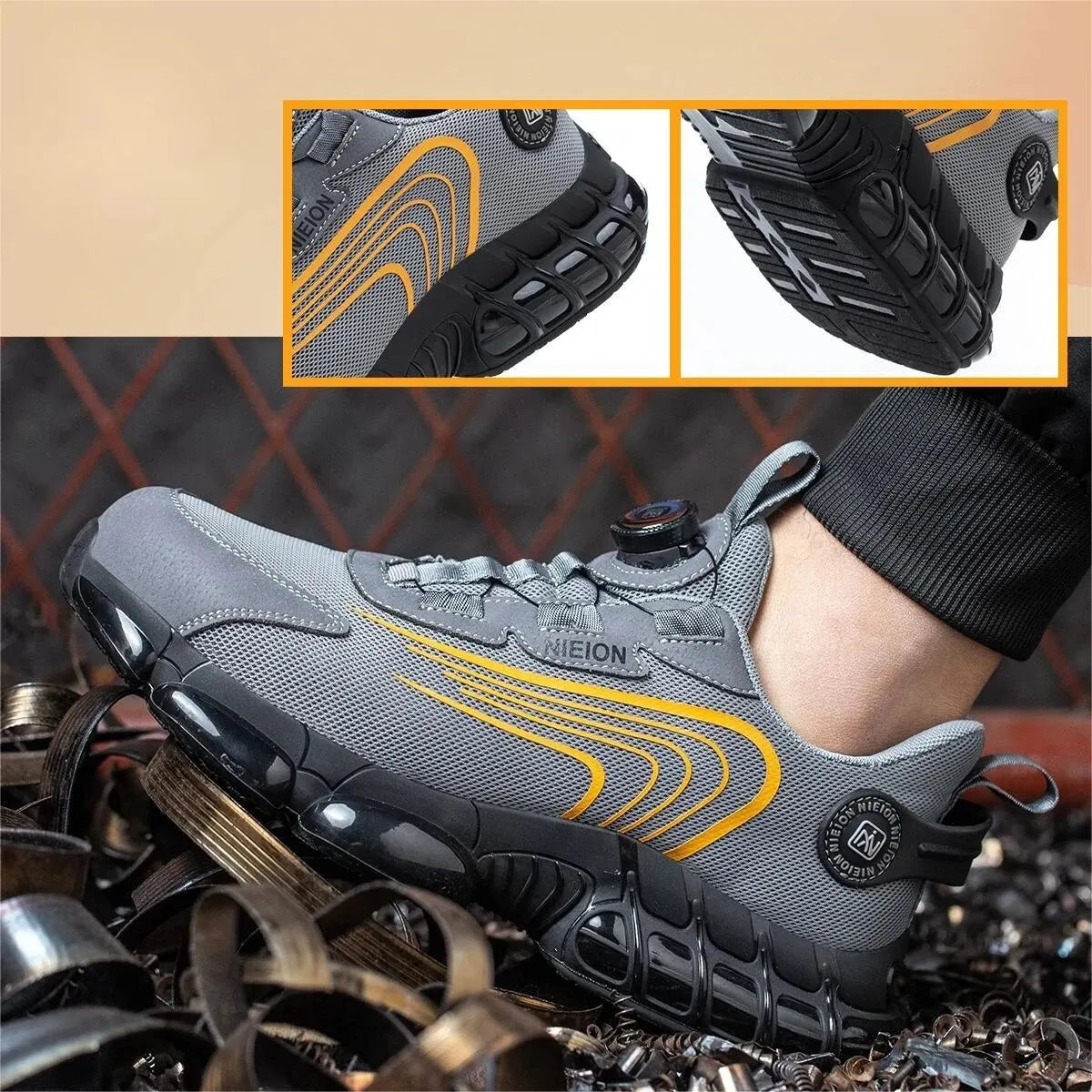 Chaussures De Course Lacées Légères Pour Hommes