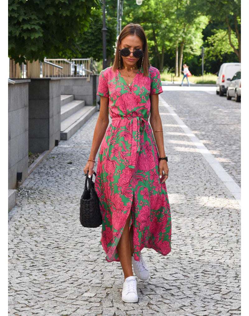 Suzanne - Élégante Robe à Col en V