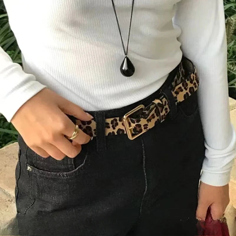 Ceinture leopard femme