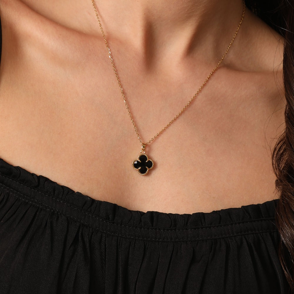 Léa Blanchet® | Black Clover Chaîne plaquée or 14 carats