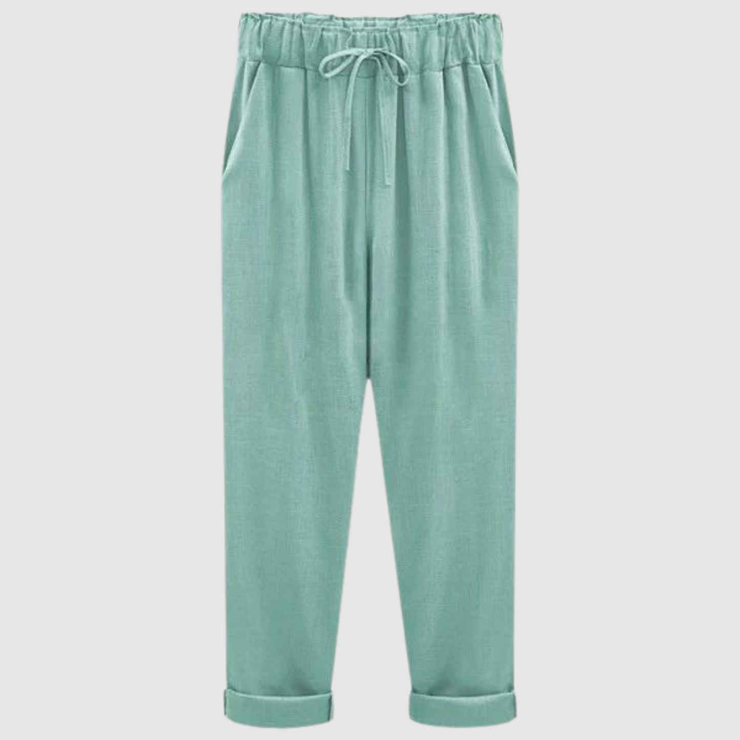 Pantalon en coton et lin