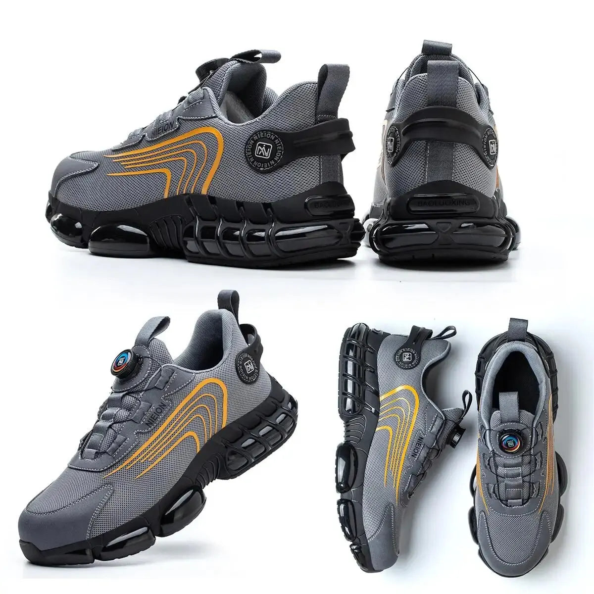 Chaussures De Course Lacées Légères Pour Hommes