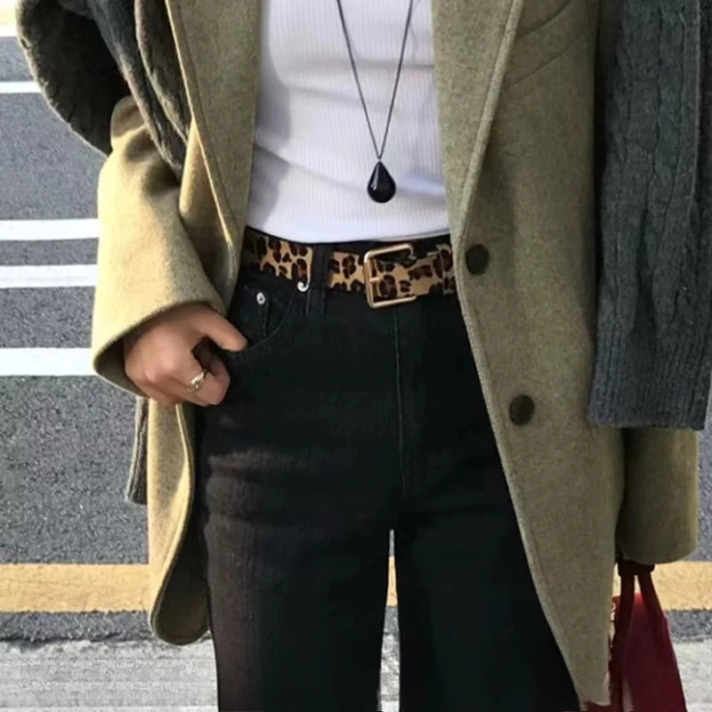 Ceinture leopard femme