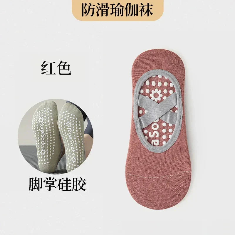 Chaussettes Antidérapantes Modernes Femme avec Bandes en Silicone