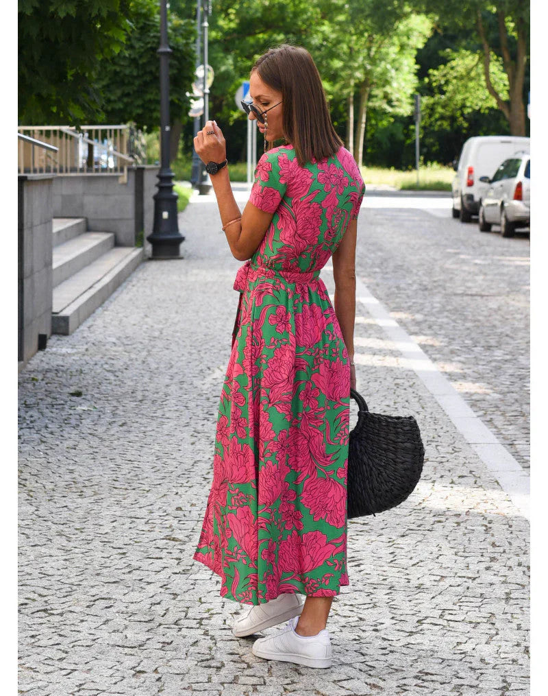 Suzanne - Élégante Robe à Col en V