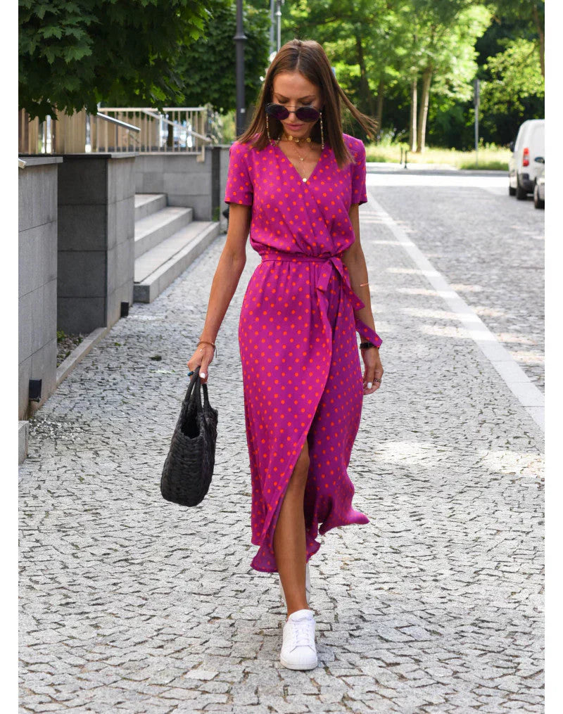 Suzanne - Élégante Robe à Col en V