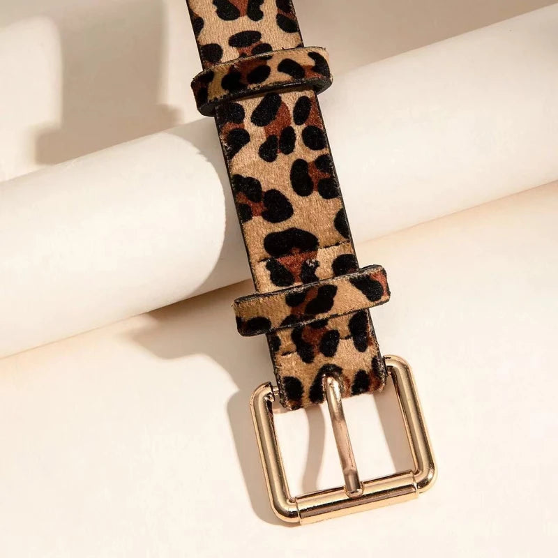 Ceinture leopard femme