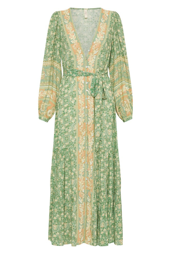 Pauline Laurent® | robe maxi imprimée avec boutons