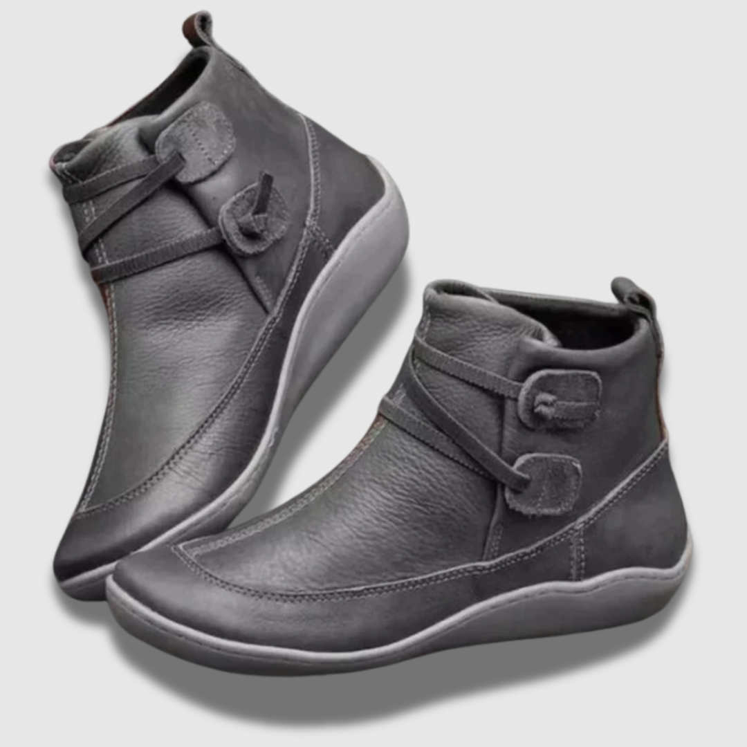 Bottes Ankle Cuir Non-Slip Tendance Femme