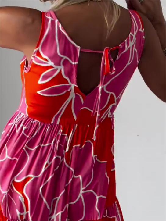 Robe Wanda Imprimée Sans Manches
