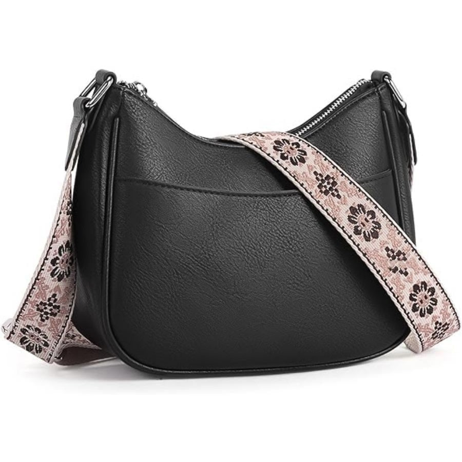 Sac à bandoulière à motifs en cuir