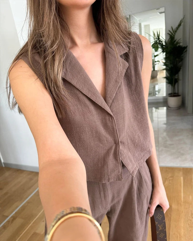 Ensemble en coton et lin