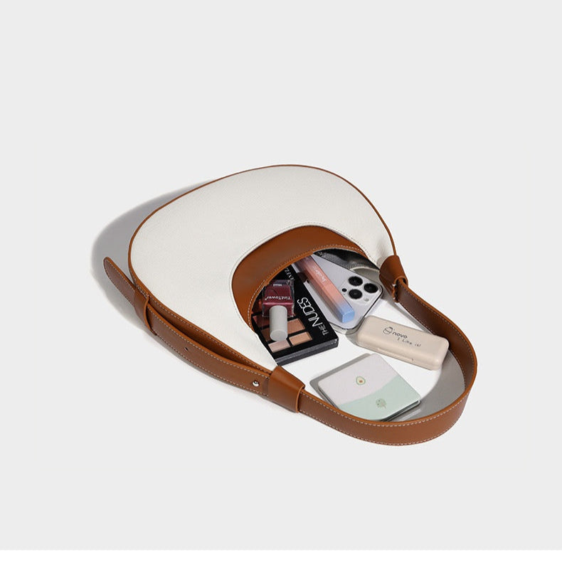 Sac d'épaule asymétrique en cuir