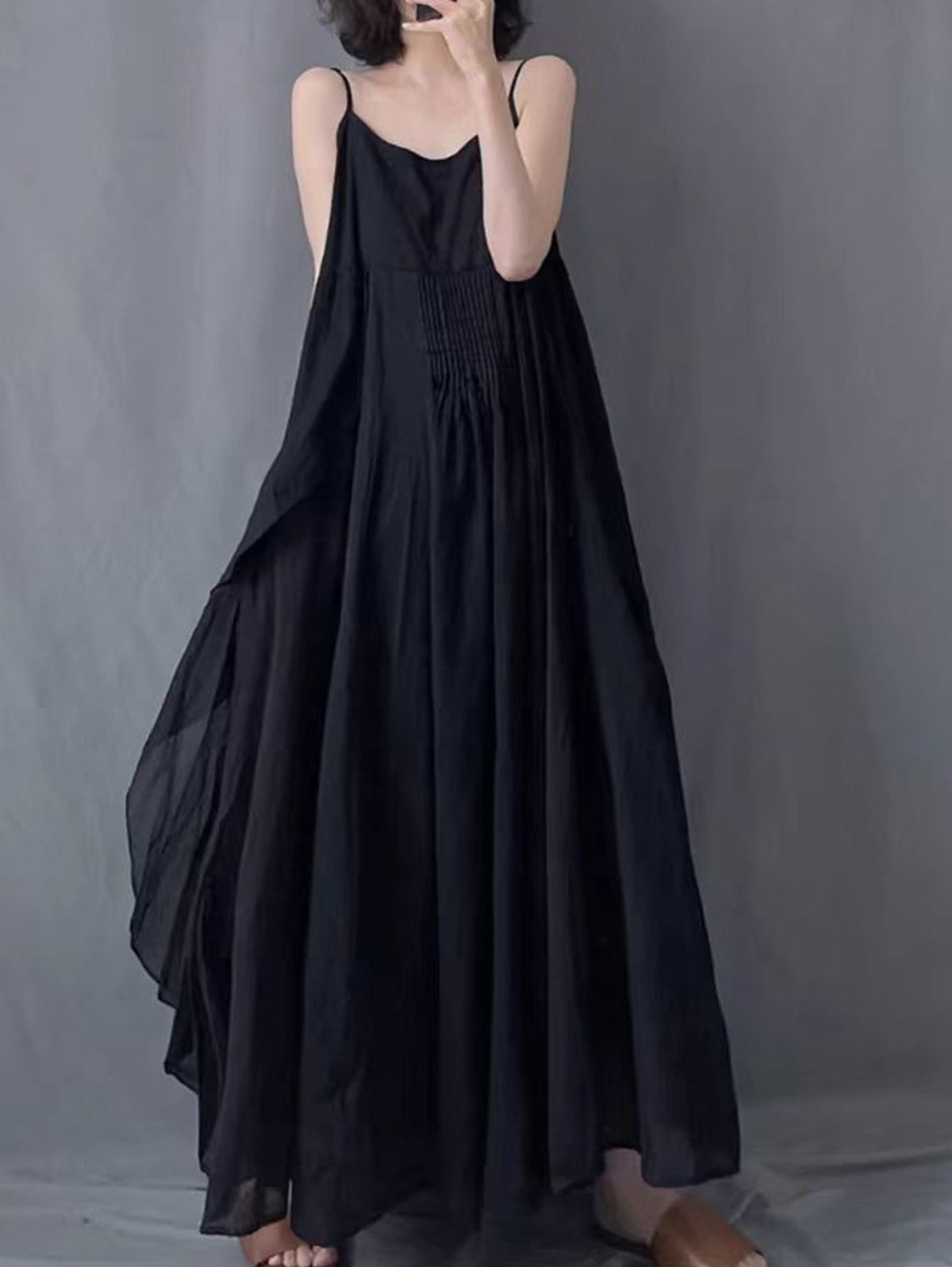Sophie Paris® | Robe Longue Plissée sans Manches
