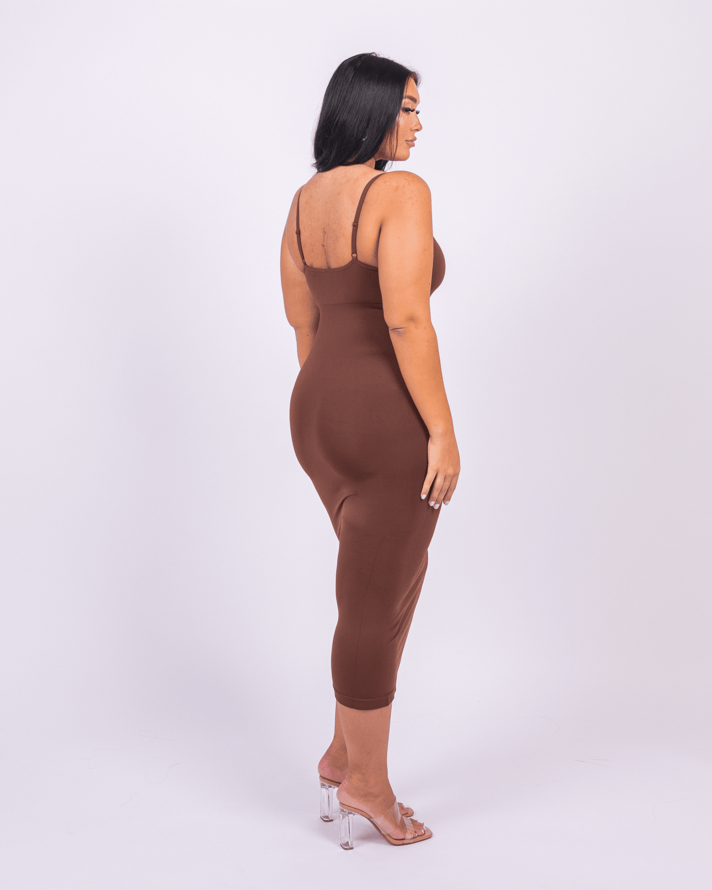 Azura - Shaper Maxi Jurk V-Hals En Spaghetti Schouderbandjes