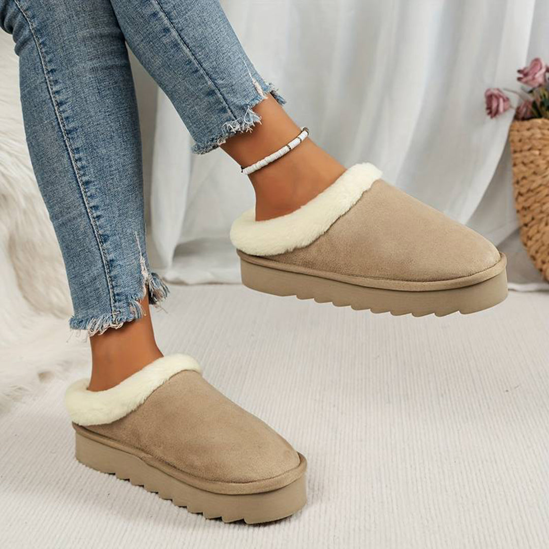 Chaussons Femme Douillets en Polaire, Faciles à Enfiler