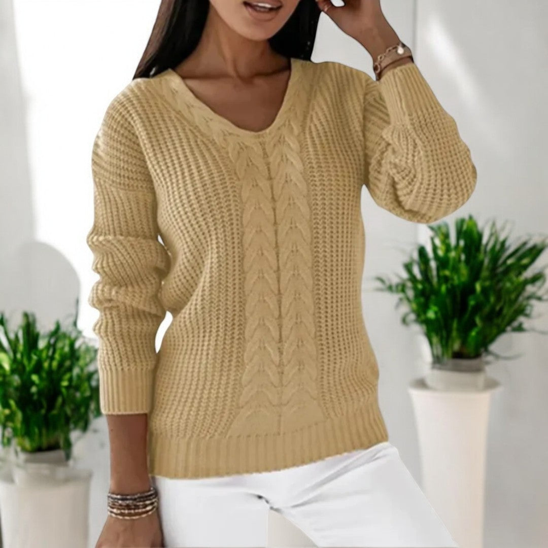 Pull tricoté scandinave confortable pour un style quotidien