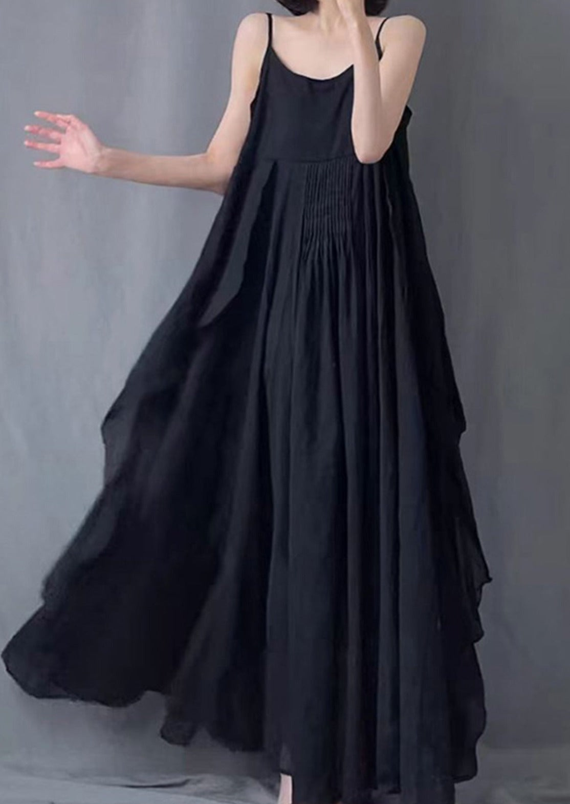 Sophie Paris® | Robe Longue Plissée sans Manches