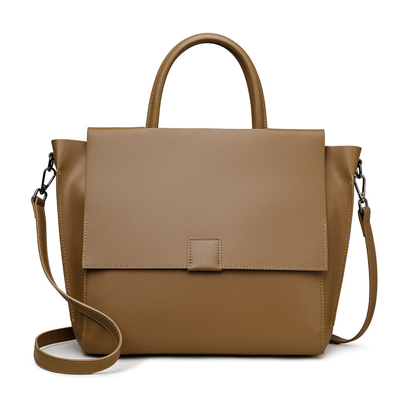 Grand sac à main en cuir grainé