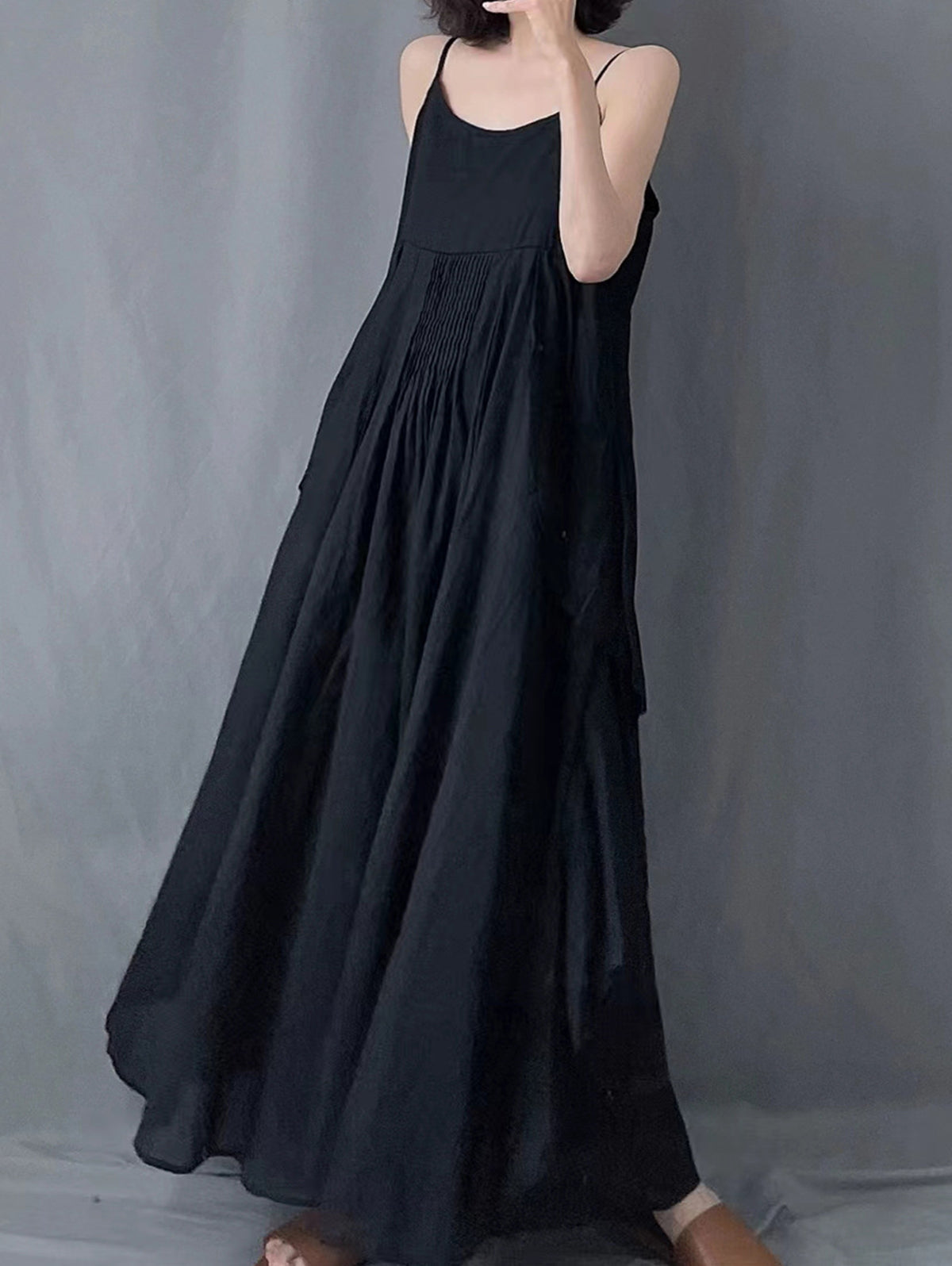 Sophie Paris® | Robe Longue Plissée sans Manches