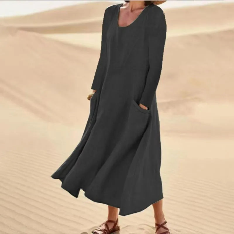 Donin™ | Robe Longue En Lin
