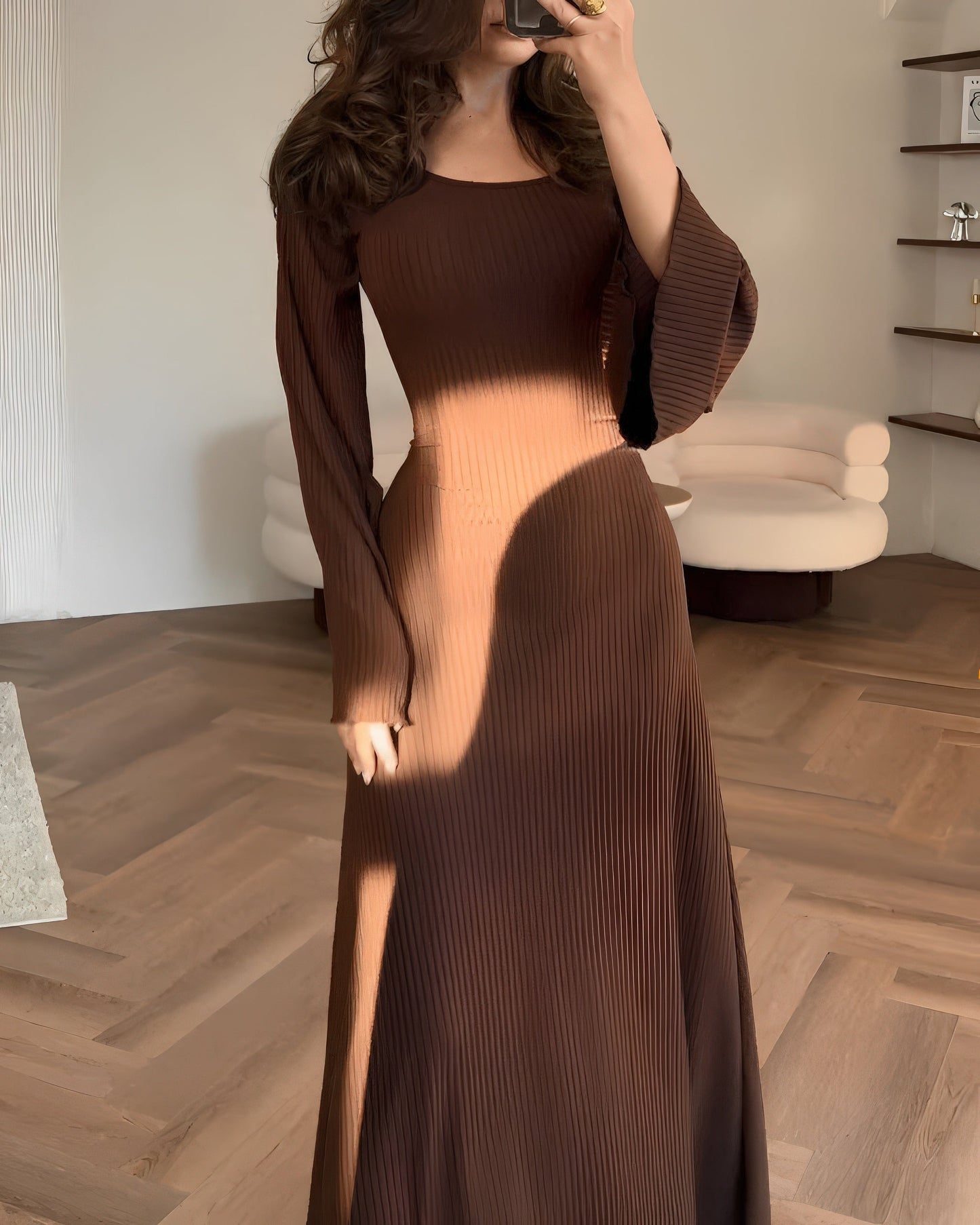 SOFIA™ | Robe Maxi Tricotée Élégante