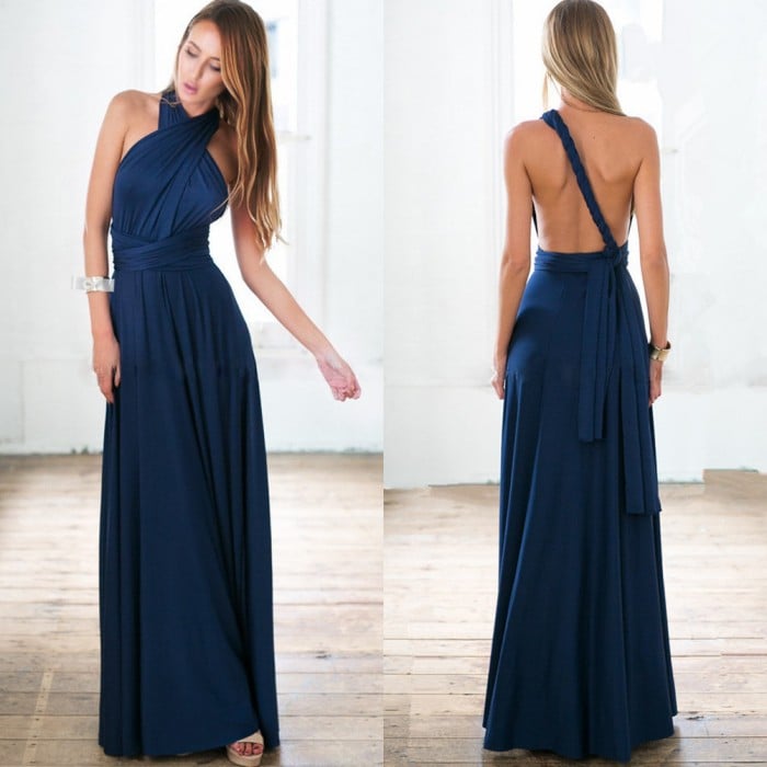 Robe convertible 15 en 1 avec plusieurs options de style