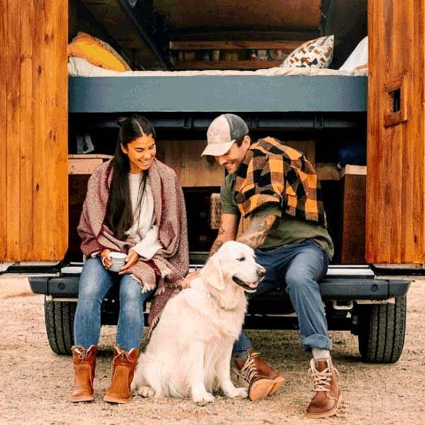 Bottes Hautes Classiques en Cuir Doublées de Polaire pour Femmes