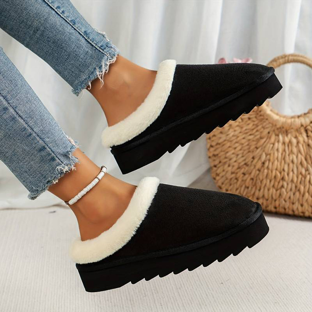 Chaussons Femme Douillets en Polaire, Faciles à Enfiler