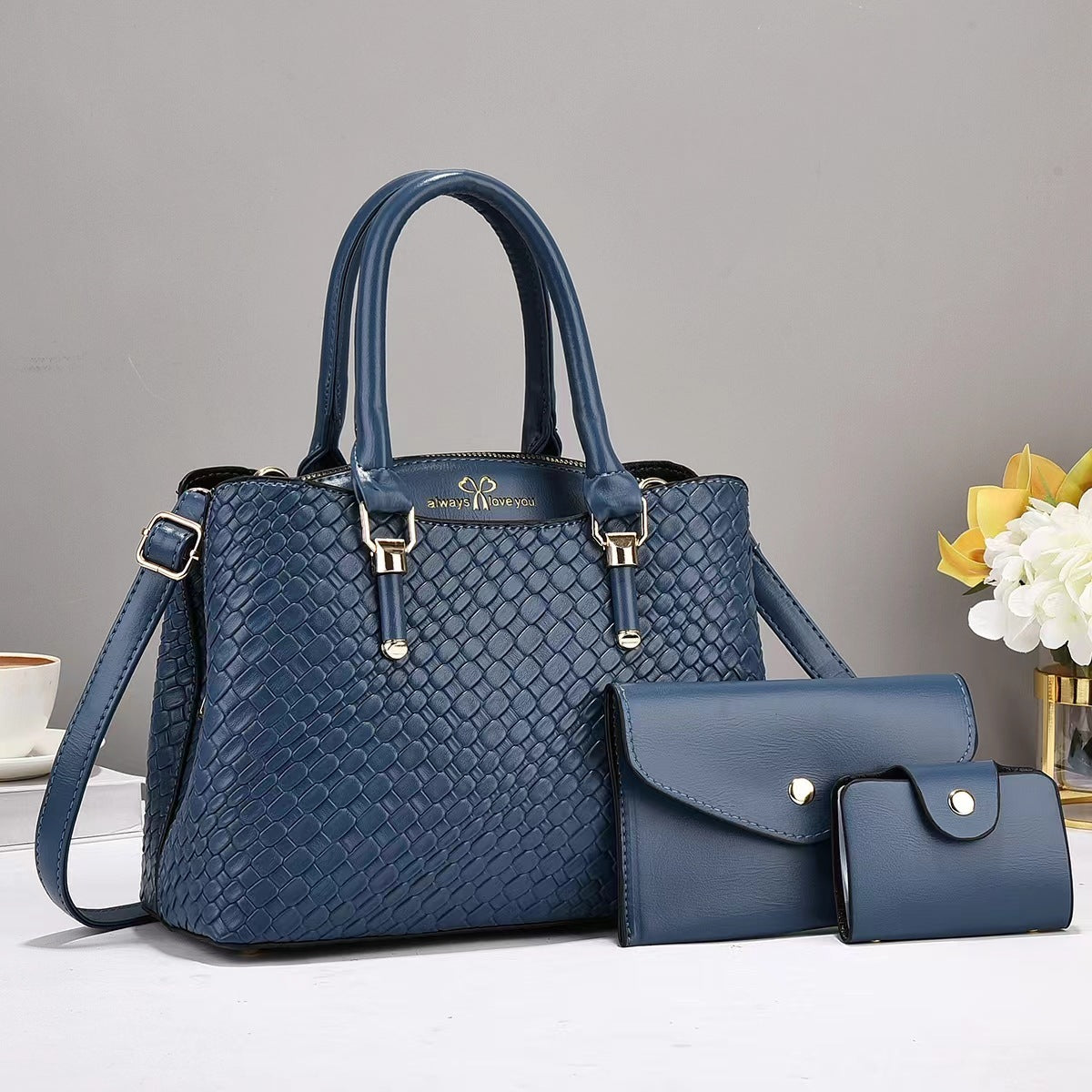 Ensemble sacs 3 en 1 en cuir texturé