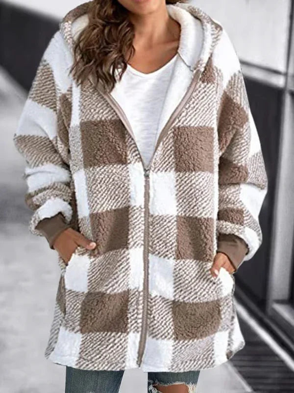 Sarah™ | Manteau Oversize à Carreaux