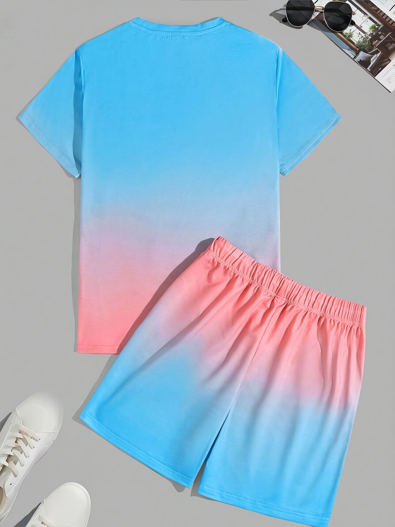 Ensemble de Plage Moderne Bicolore pour Homme