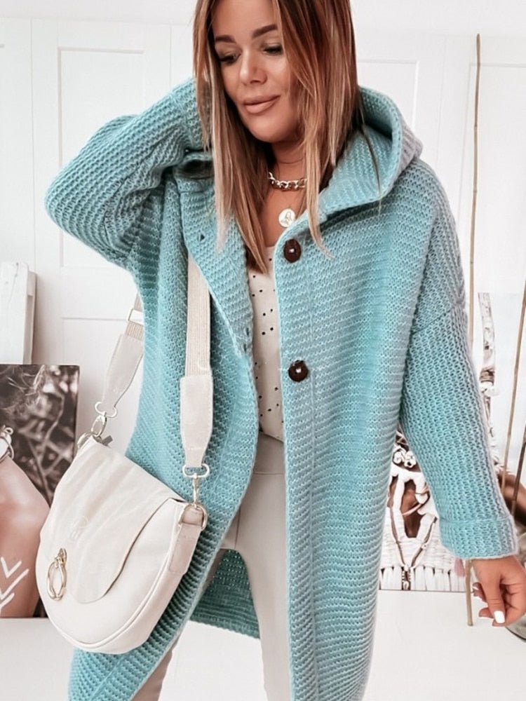 Cardigan en grosse maille confortable