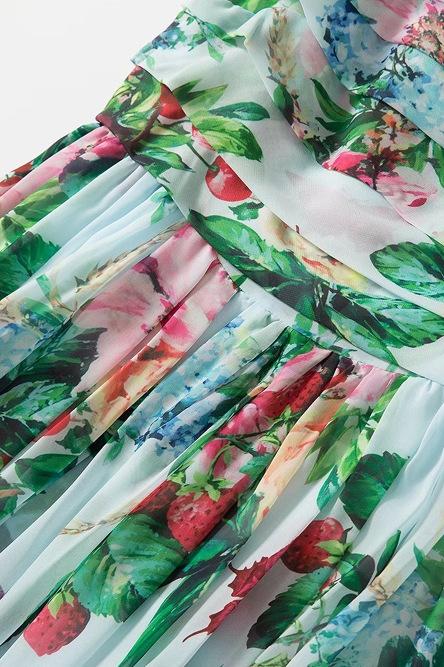 Pauline Laurent® | Robe maxi imprimée à bretelles