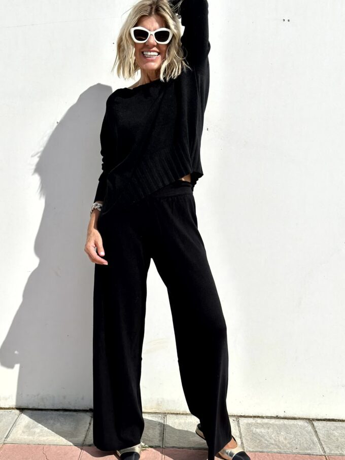 Ensemble de pull décontracté en tricot doux pour femmes