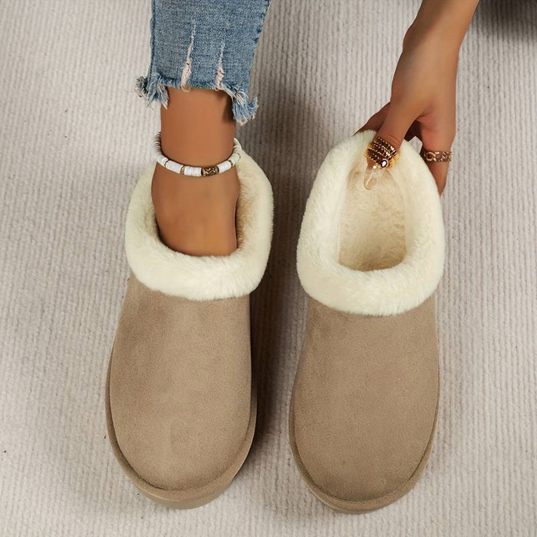 Chaussons Femme Douillets en Polaire, Faciles à Enfiler