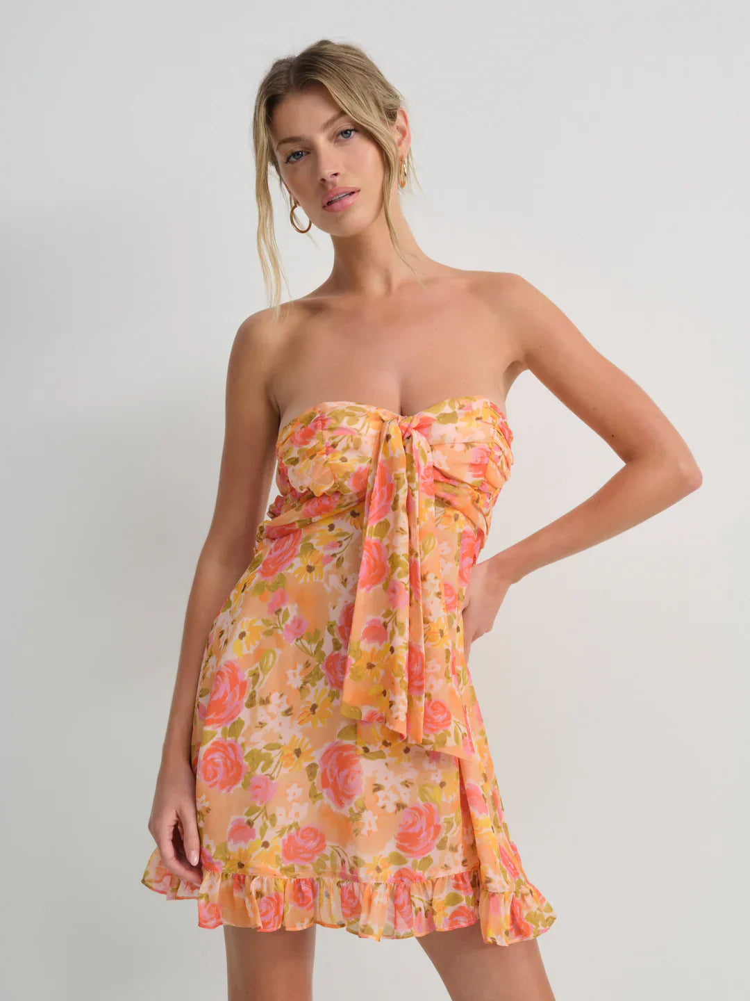 Robe maxi bohème fleurie fluide pour ambiance estivale