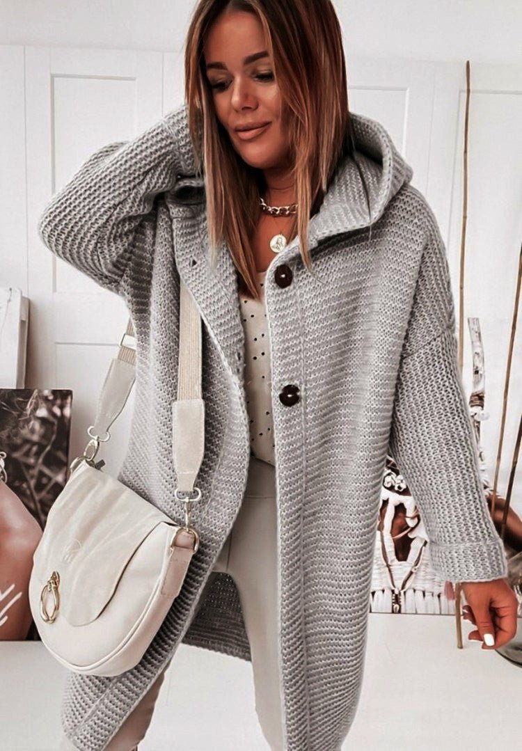 Cardigan en grosse maille confortable