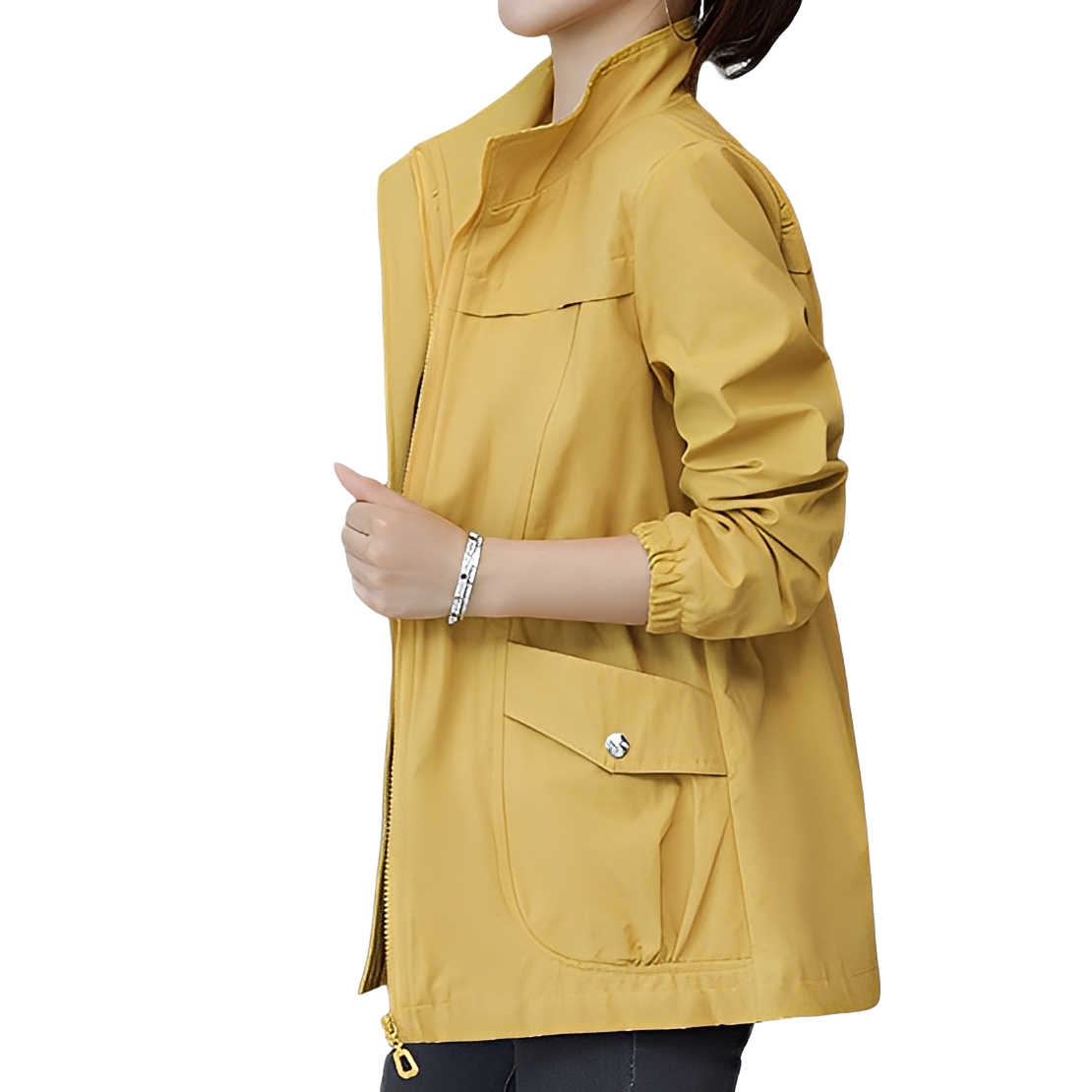 Veste légère chic pour femmes avec détail de taille ajustable