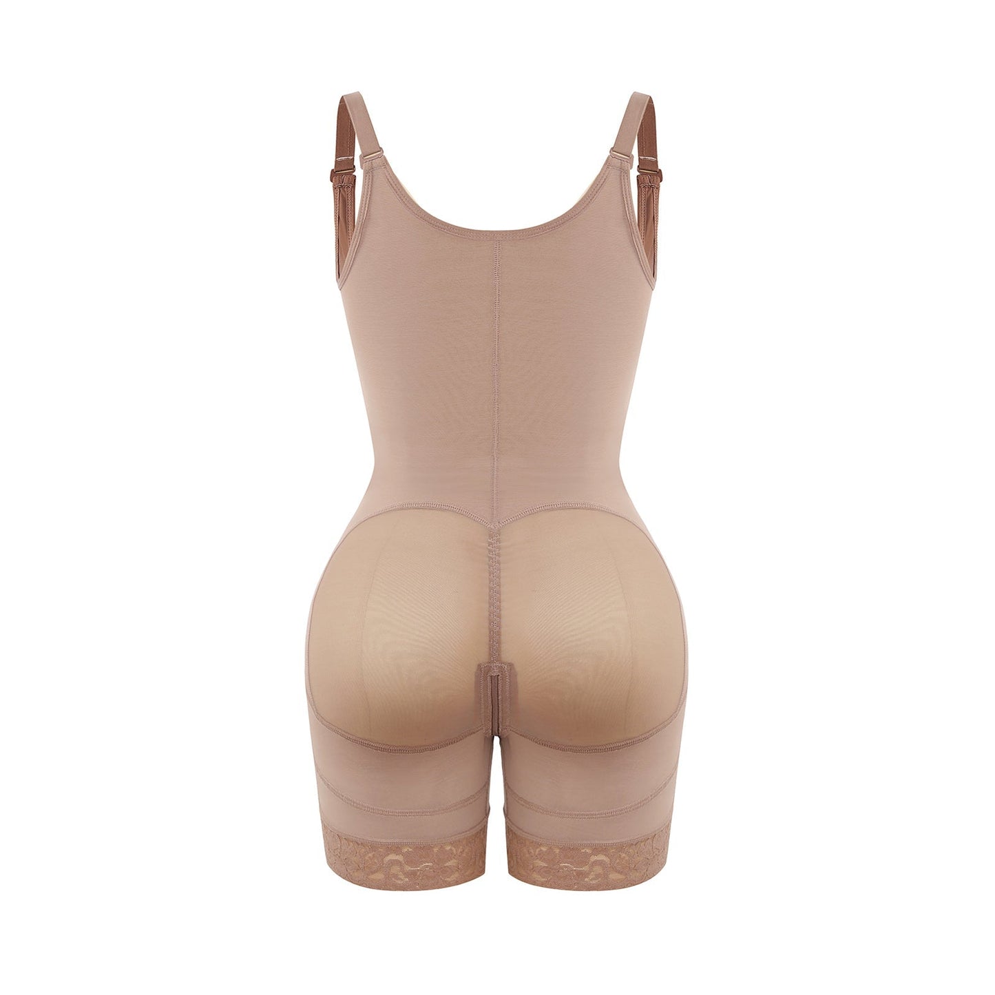 Felicia Short Powernet® - Ademende Latex Body met Open Borst, Buikcontrole en Stevige Compressie Shapewear.