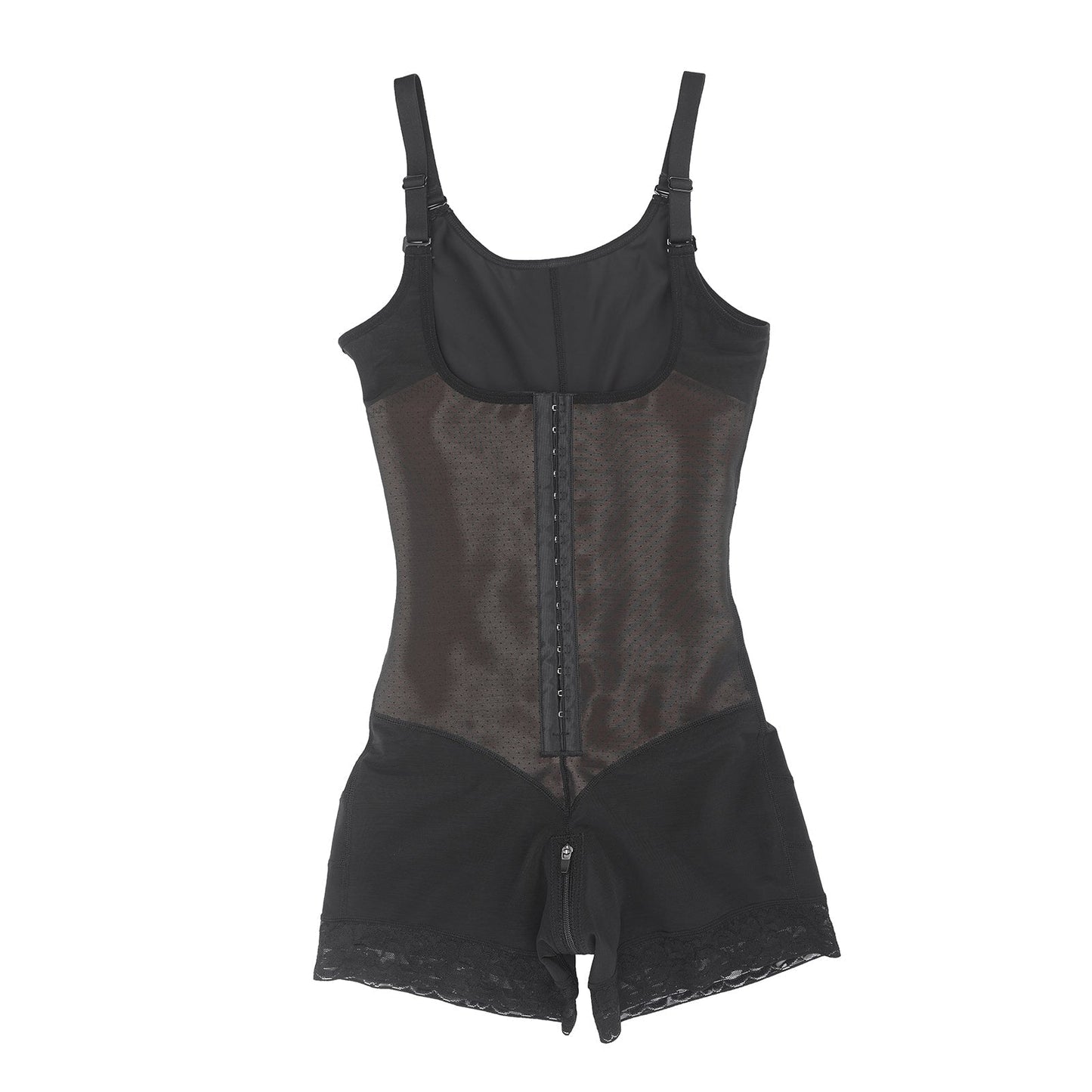Felicia Short Powernet® - Ademende Latex Body met Open Borst, Buikcontrole en Stevige Compressie Shapewear.